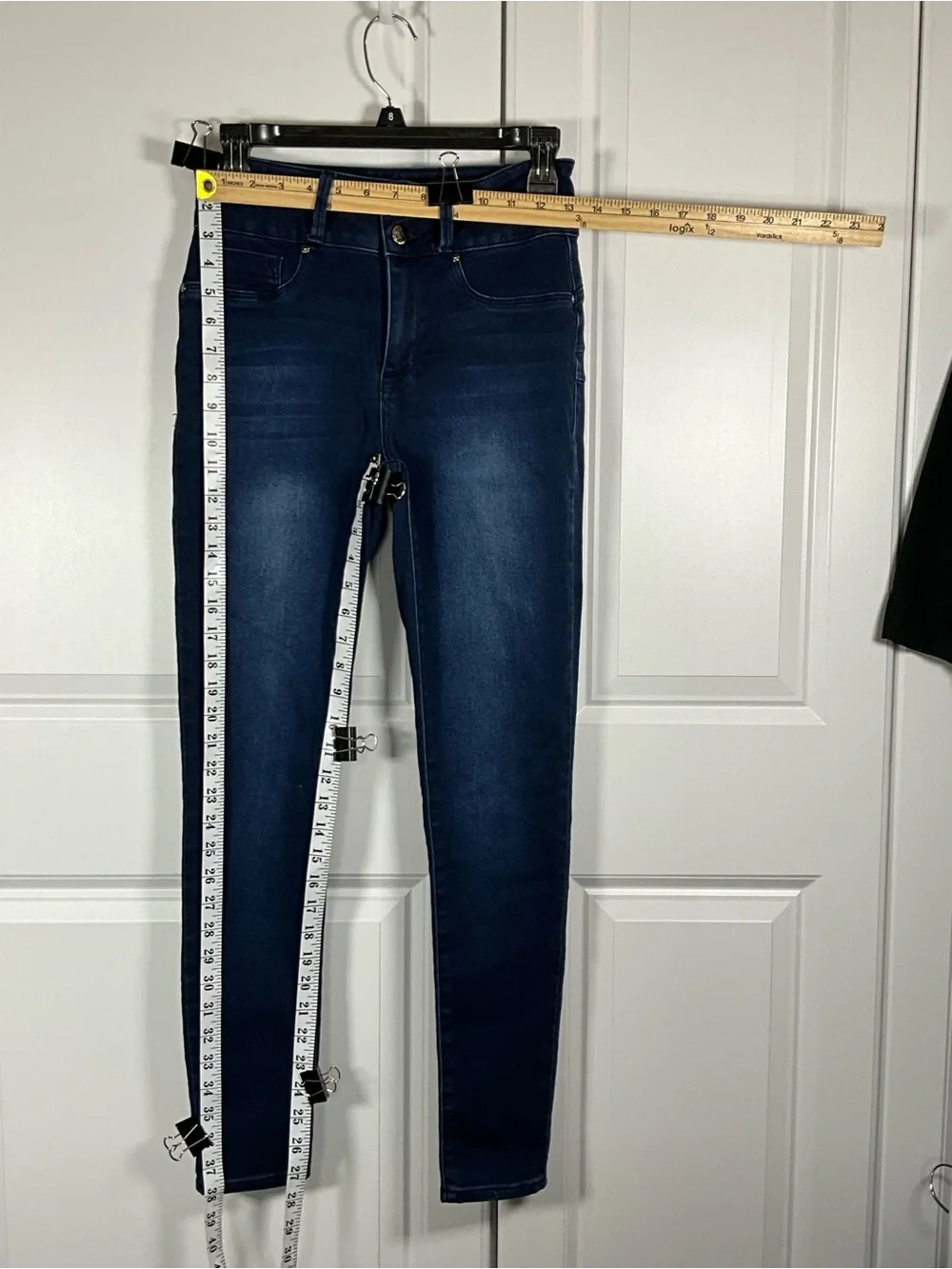 Seven7 Skinny Jeans Size 6 Dark Blue High-Rise Curvy Skinny StretchHigh Rise